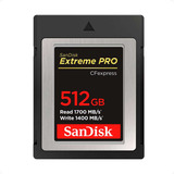 Cfexpress Tipo B Cartão De Memória 512gb Sandisk Extreme Pro