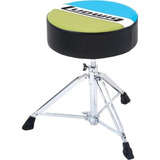 Banco Para Bateria Ludwig Atlas Classic Blue/olive Redondo