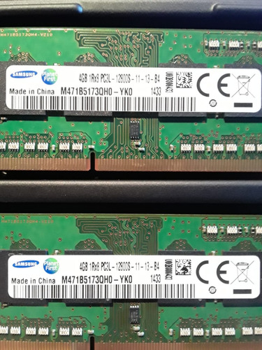 Memoria Ram Ddr3 Sodimm 8gb - 2 X 4gb Samsung Notebook 