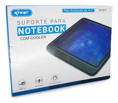 Cooler Notebook Base N19 Oletech C/ Led Design Fino Master