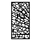 Panel Decorativo De Chapa Calada 0.60x1.20 Diseño Roca Nº5