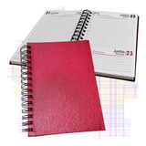 Agenda Diaria Capa Dura 14x20cm Espiral Metalica 