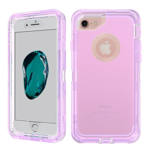 Funda Case Transparent Para iPhone 6/7/8/plus Usorudo 3 En 1