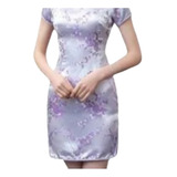 Vestido Tradicional Chino Qipao Cheongsam Cheongsam Corto