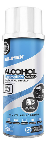 Alcohol Isopropilico Silimex 250ml Limpieza Pc Aerosol