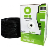 Bobina Cable Cat 5e Utp 100m Exterior Negra