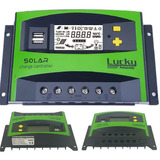 Controlador De Carga Solar 40a 12e24v Pwm C/ Lcd Usb