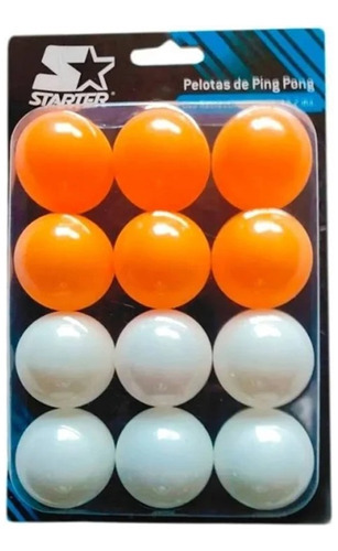 Pelotas Para Ping Pong - Starter - Blister Con 12 Piezas