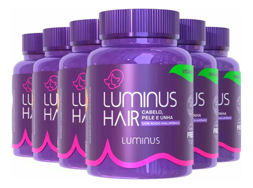 3 Luminus Hair Crescimento E Queda Cresce Muito Frete Grátis