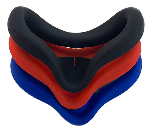 Capa Facial De Silicone Vr De 3 Peças Para Oculus Quest 2