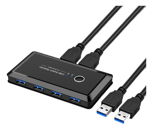 Adaptador De Conmutación De 2 Entradas Y 4 Salidas Usb3.0