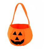 Bolsa Almacenamiento Halloween Cordón De Tela Calabaza 