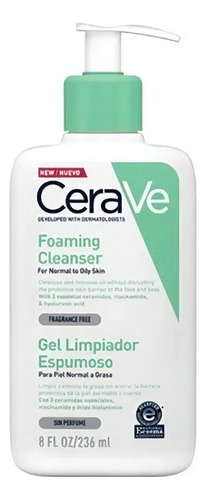 Cerave Gel Facial Limpiador Espumoso X236ml