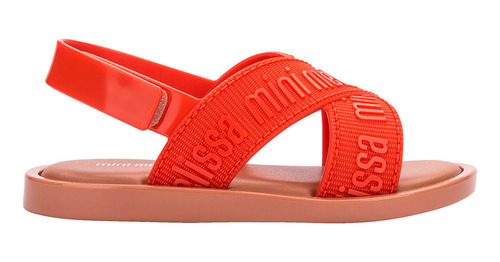 Mini Melissa M Lover Sandal Baby Bege Vermelho 35850