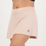 Short Saia Fila Tennis Ceti F-box Feminino Rosa Claro