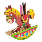 Suporte Lápis Educativo Infantil Maninho Brinquedos Cavalo