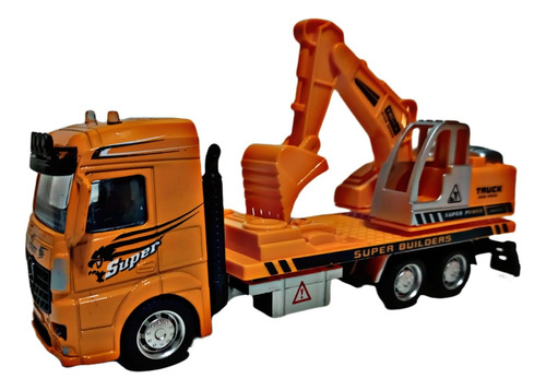 Carrinho De Ferro Miniatura Caminhão Carreta Fricção Truck