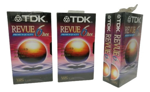 Lote 4 Vhs Tdk-120