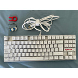 Teclado Mecánico Redragon Kumara White K552 Outemu Blue