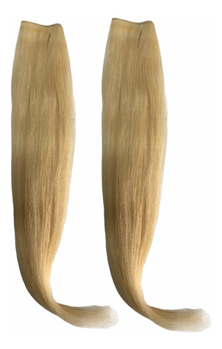 Mega Hair Fita Adesiva Loiro Invisivel 60cm -kit Com 150gr