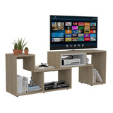 Rack Tv Extensible Zebrano Rta Beige