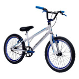 Bicicleta Aro 20 Infantil Masculino Cross Dia Das Crianças Tamanho Do Quadro Único Cor Branco-azul