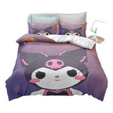 1 Conjunto De Cama Queen Size Kuromi, Um Presente De