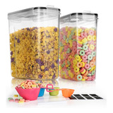 Juego De 2 Recipientes Hermticos Para Cereales De 135.2 Oz/4