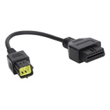 Obd2 Cable Conector 6 Pines Escáner Universal Motocicleta