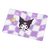 Sticker Para Tarjeta Nuevo Kuromi Sanrio Fondo Cuadro Morado