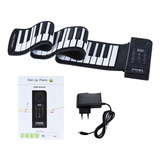 Piano Midi Electrónico Enrollable Portátil 61 Teclas