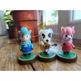 Amiibos Animal Crossing (k.k. Slider, Cyrus, Reese) Original