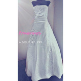 Urge Ofrecevestido De Novia Hermoso! Excelentes Condiciones