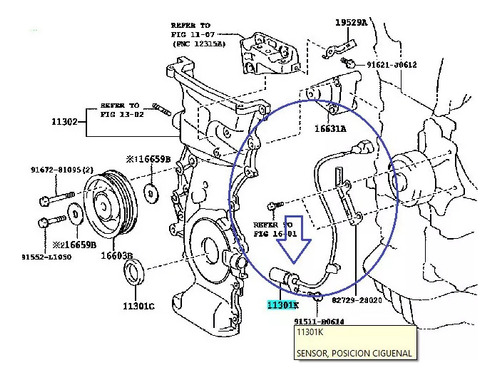 Sensor Posicion Ciguenal Camry 2.4 2002-2006 Lumiere Foto 10