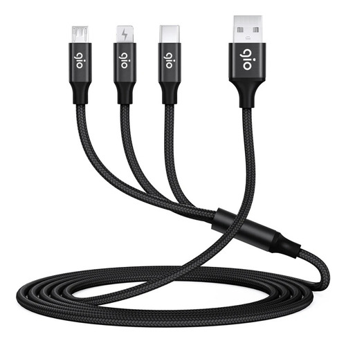 Gio Cable De Carga 2a 3en1 Para Micro Tipo C iPhone 2mts