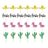 Sombrero De Cactus Para Decoración De Tartas Con Temática De