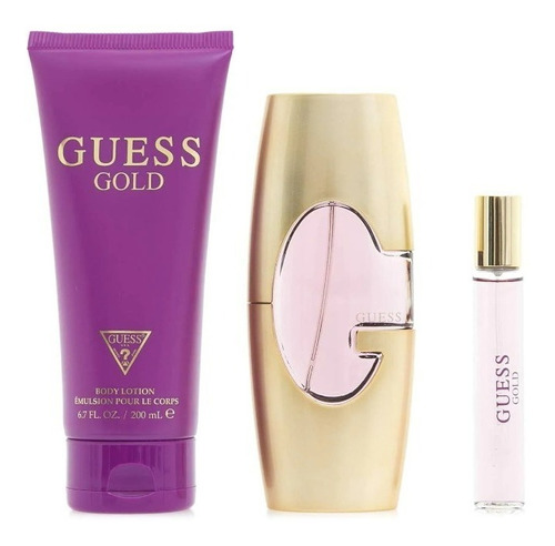 Guess Gold Perfume Set Para Dama Original.