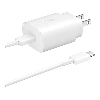 Cargador Samsung Tipo C Fast 25w Cubo Y Cable D Carga Rápida | Envío gratis