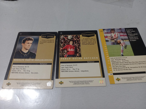 Lote Figuritas Upper Deck 95 Futbol Argentino Elija De Lista