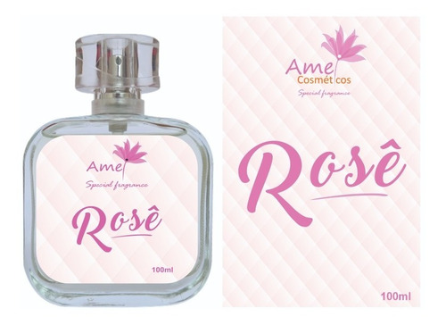 Perfume Rosê 100ml - Amei Cosméticos-frag.impor.
