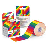Bandagem Elástica Adesiva Kinesio T-max Pop Lgbtqia+ Cor Arco Iris