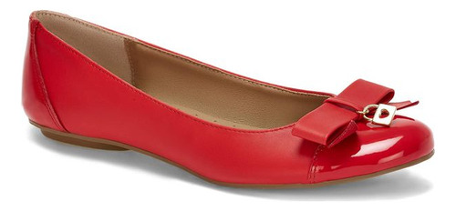 Balerina Formal Prw55322 Suela Horma Regular Rojo Corazon