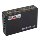 Splitter 1x4 Hdmi Hub Switch Amplificador Full Hd 1080p 3d