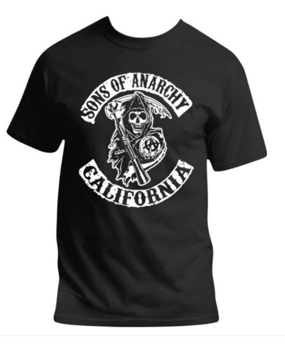 Playera Son Of Anarchy California, Cuello Redondo Algodón