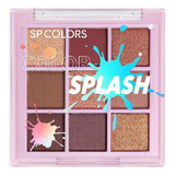 Paleta De Sombras Splash 9 Cores Cor B - Sp Colors