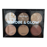 Paleta Iluminador Bronzer Contorno Sp Colours Stroube E Glow