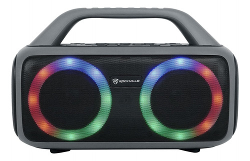 Rockville Rpb50 Altavoz Bluetooth Portátil Grande Con Led