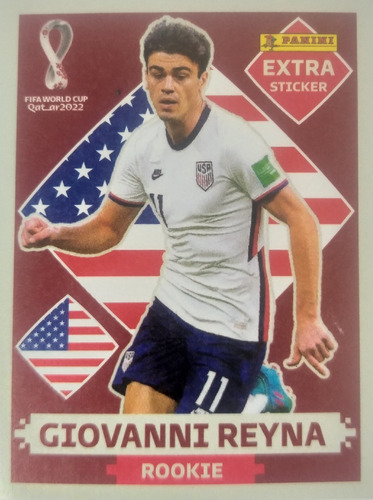 Giovanni Reyna Legend Bordô Oficial Panini 