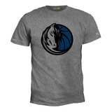 Camiseta Estampada Dallas Majestic Logo Nba Igk