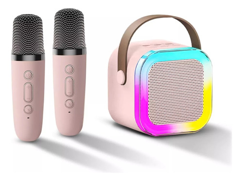Máquina De Karaoke Altavoz Bluetooth Para Niños 2 Micrófonos